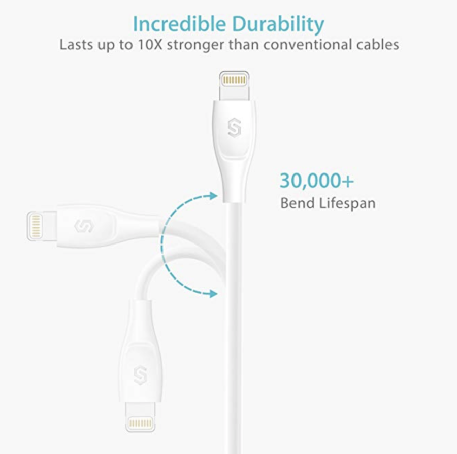 Kabel Lightning UNBREAKcable Syncwire | Certyfikat Apple MFi | iPhone Xs, Xs Max, Xr,  X, 8, 8 Plus, 7, 7 Plus, 6S, 6S Plus, 6, 6 Plus, SE, 5S, 5C, 5, iPad Mini, iPad Air, Pro  | - obrazek 4