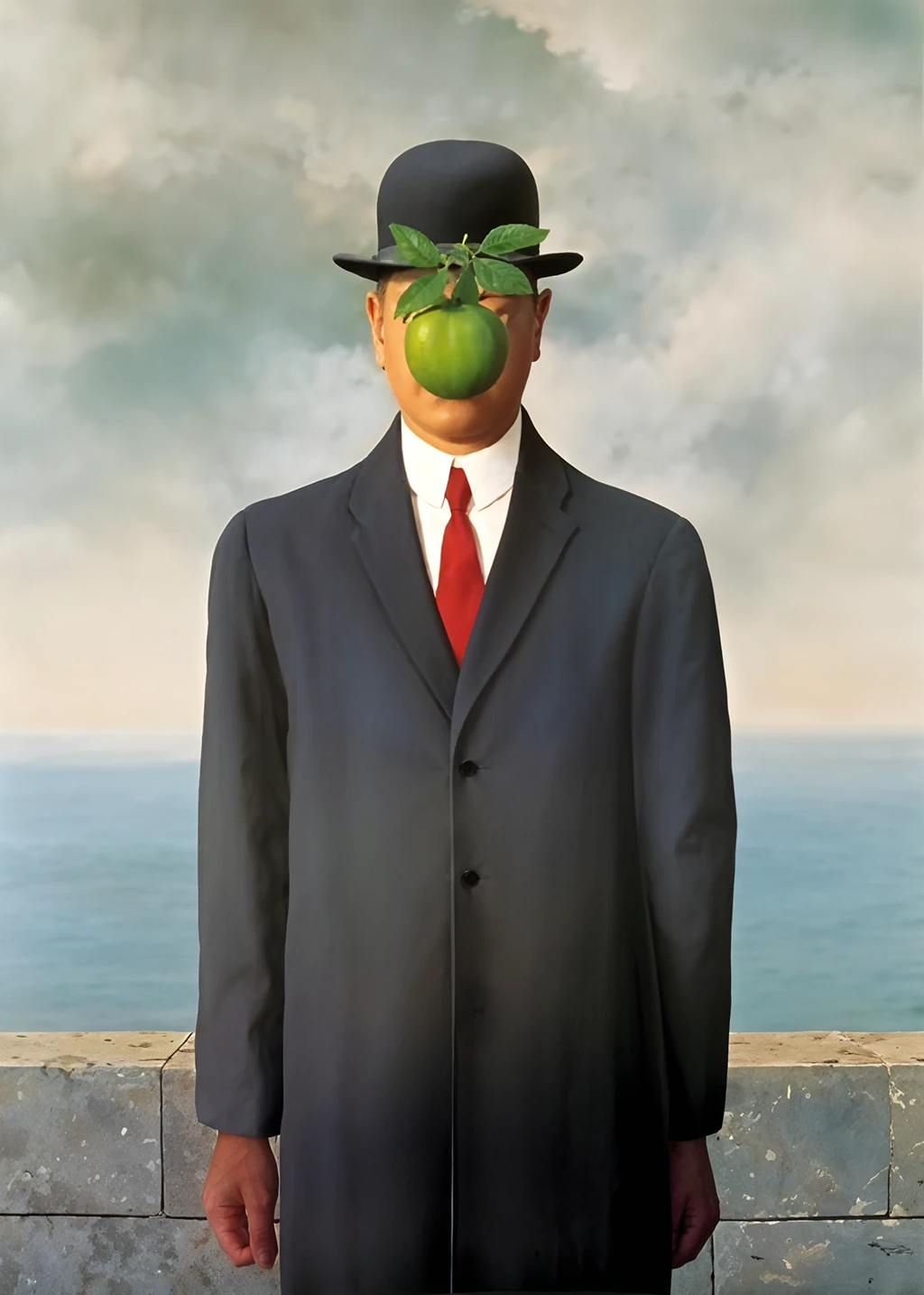 Syn człowieczy - René Magritte (repro)